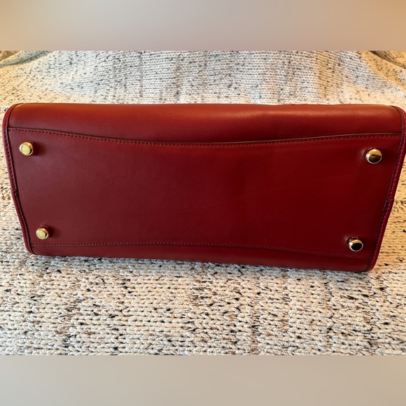 COACH Coach Gramercy Satchel Tophandle Leather Handbag Red GUC Style 33549 - Picture 4 of 16